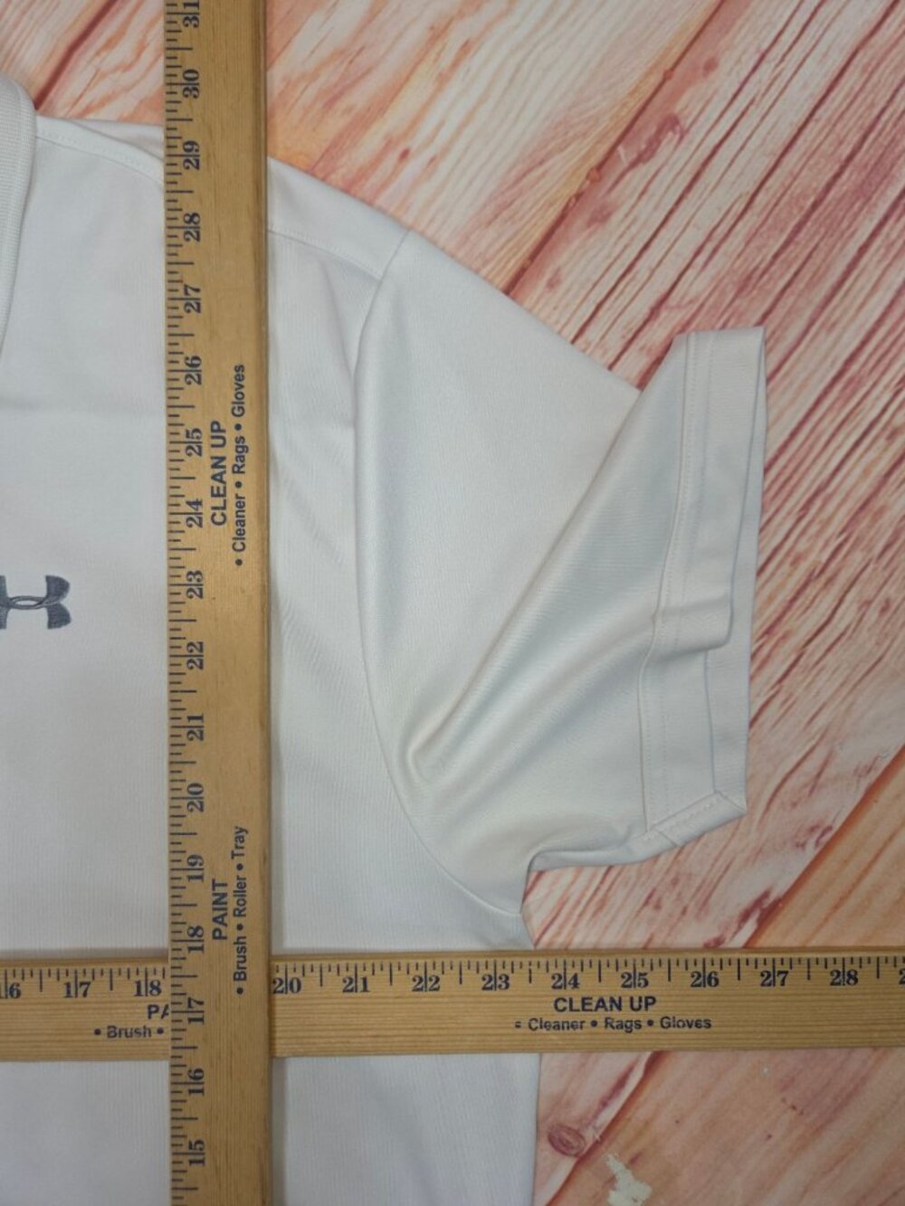 Under Armour White HeatGear Polo Shirt XL Loose Fit - Picture 6 of 6